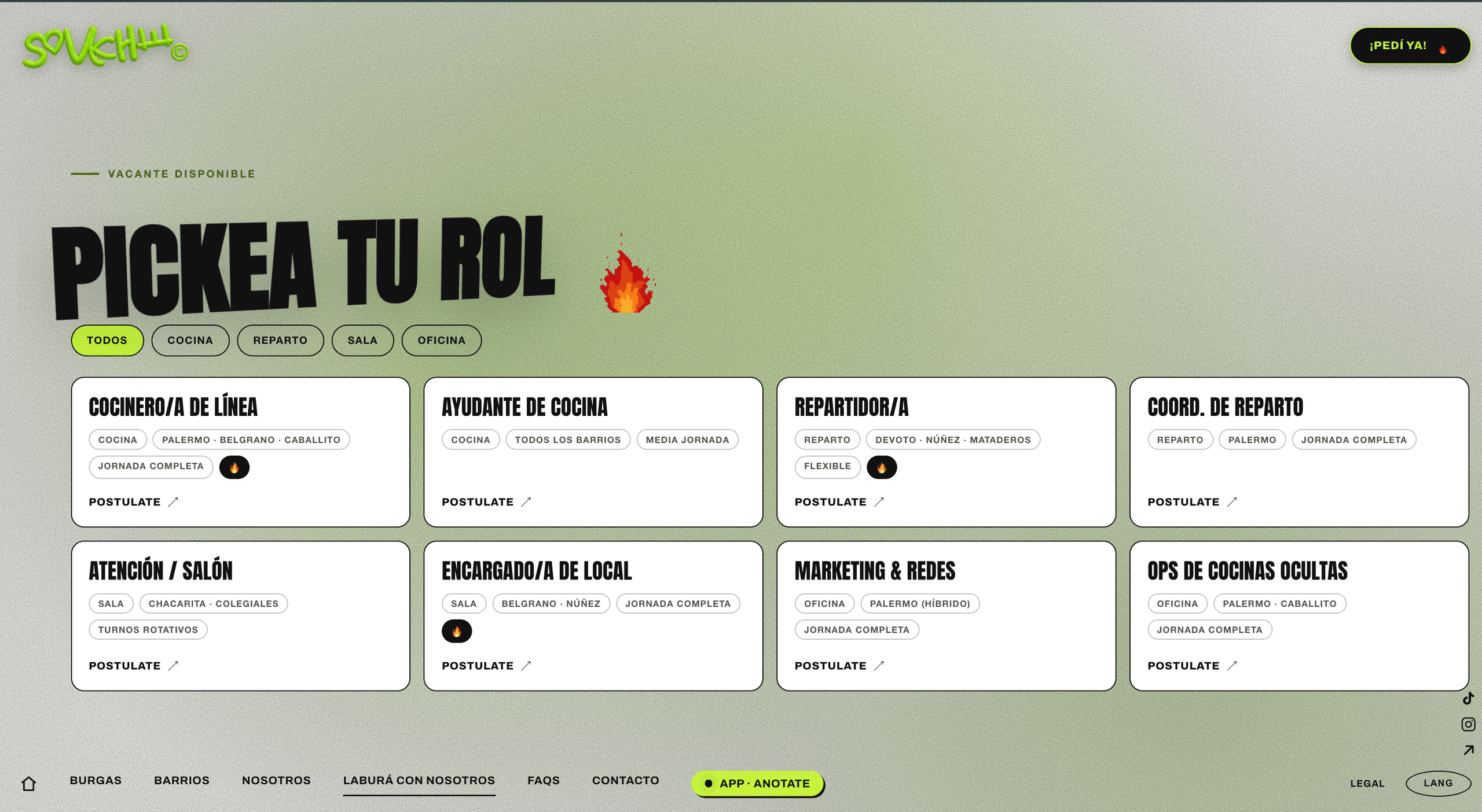 Souche: Trabajá con nosotros